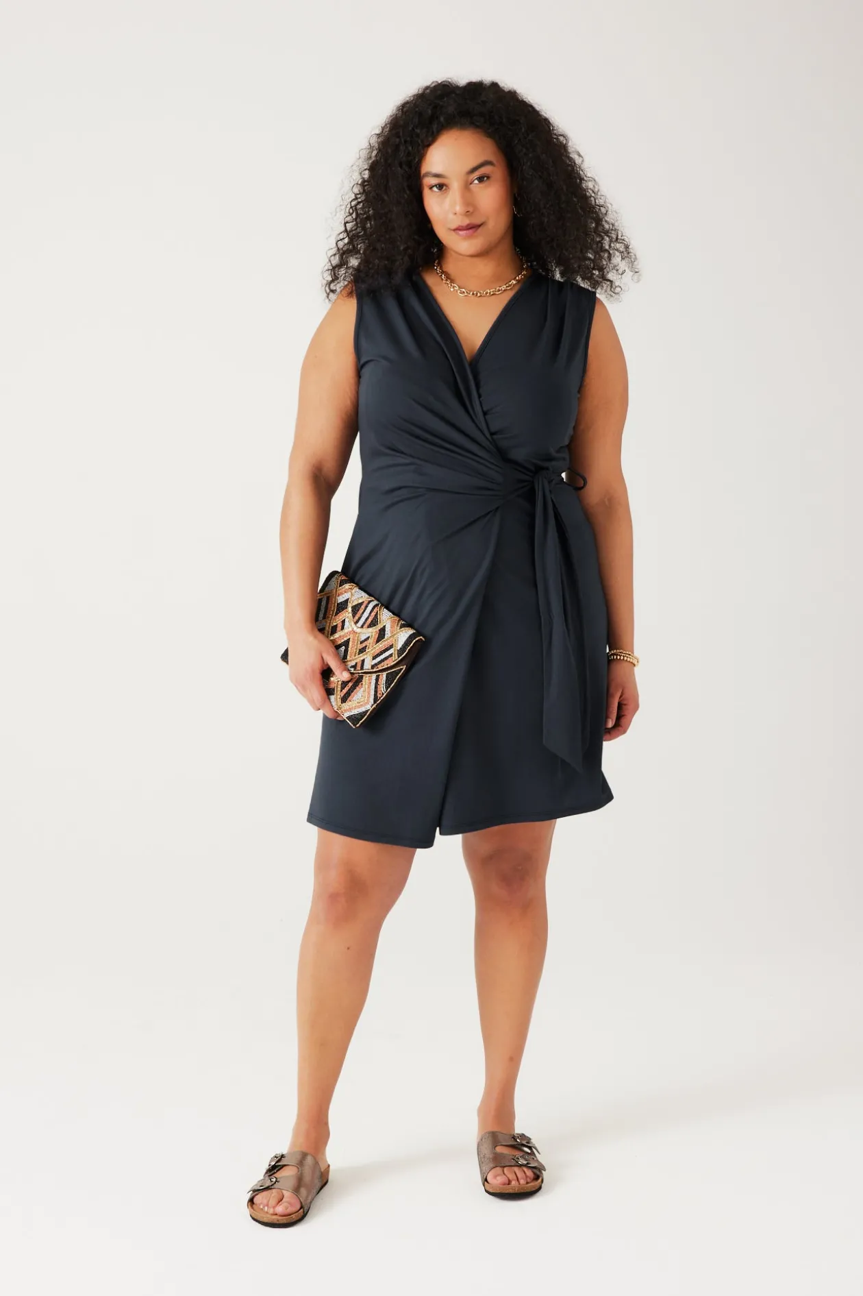 Promod Robe effet portefeuille Femme - Marine Cheap