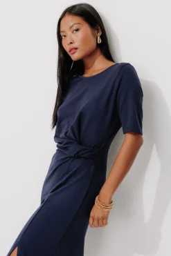 Promod Robe en jersey manches courtes - Marine Best