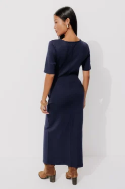 Promod Robe en jersey manches courtes - Marine Best