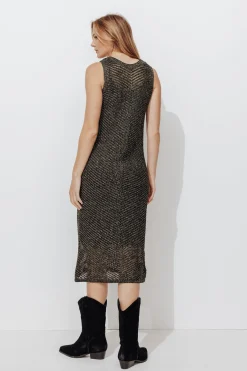 Promod Robe en maille irisée Femme - Noir Shop