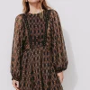 Promod Robe en voile imprimé Femme - Imprimé noir Impriménoir Online