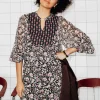 Promod Robe en voile imprimé Femme - Imprimé multicolore Imprimémulticolore Clearance