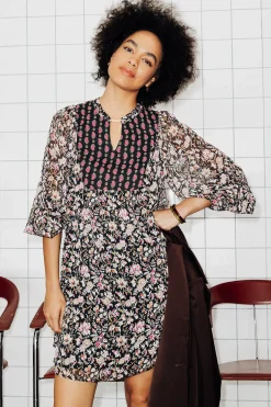 Promod Robe en voile imprimé Femme - Imprimé multicolore Imprimémulticolore Clearance