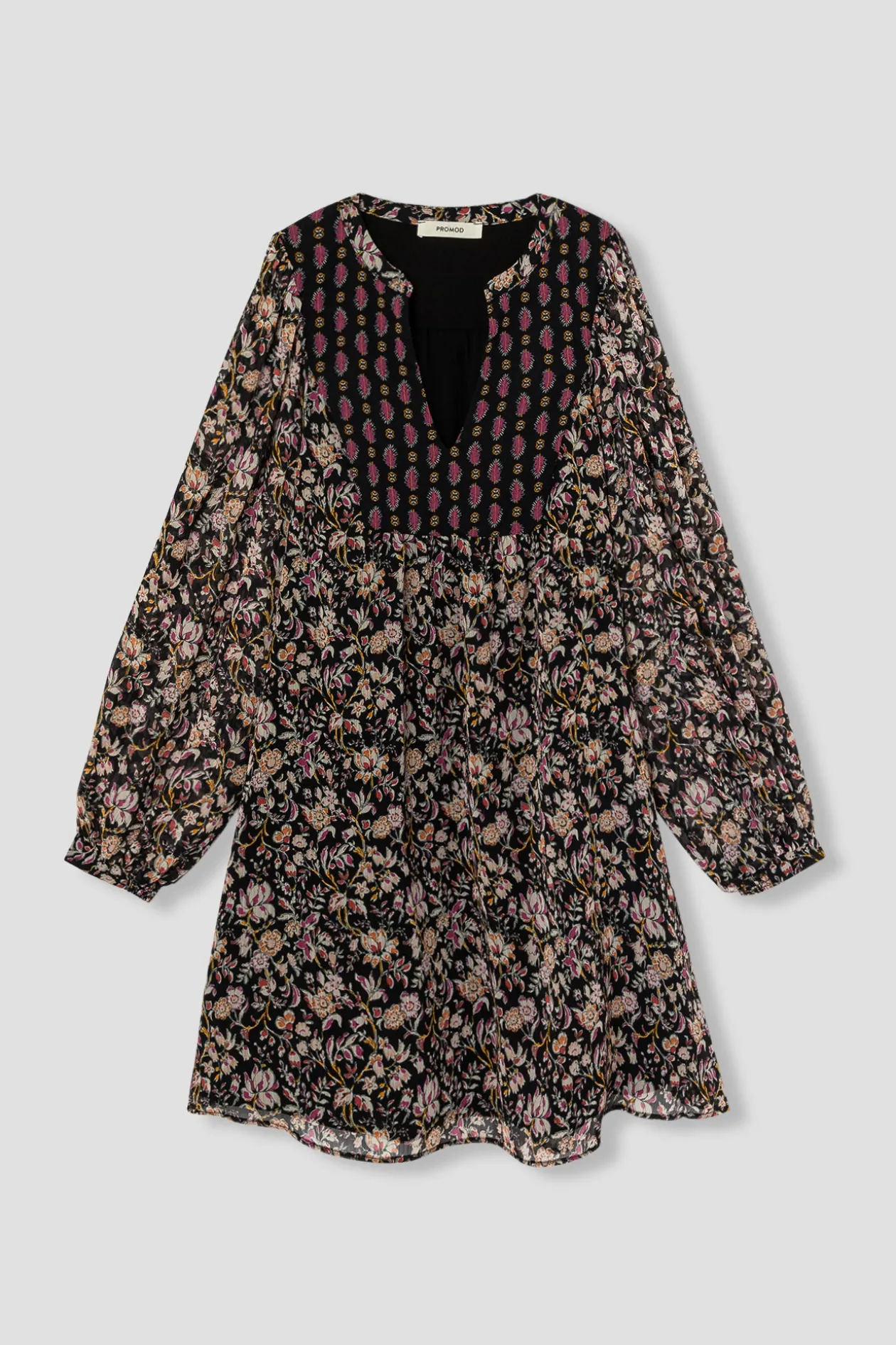 Promod Robe en voile imprimé Femme - Imprimé multicolore Imprimémulticolore Clearance