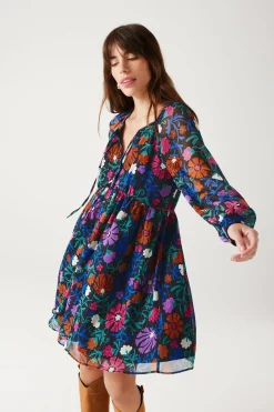 Promod Robe imprimée éco-conçue - Imprimé marine Imprimémarine Discount