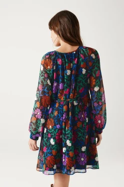Promod Robe imprimée éco-conçue - Imprimé marine Imprimémarine Discount