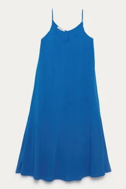 Promod Robe longue à bretelles - Bleu Shop