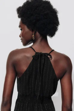 Promod Robe longue à bretelles - Noir Best Sale