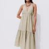 Promod Robe longue à bretelles - Sable Shop