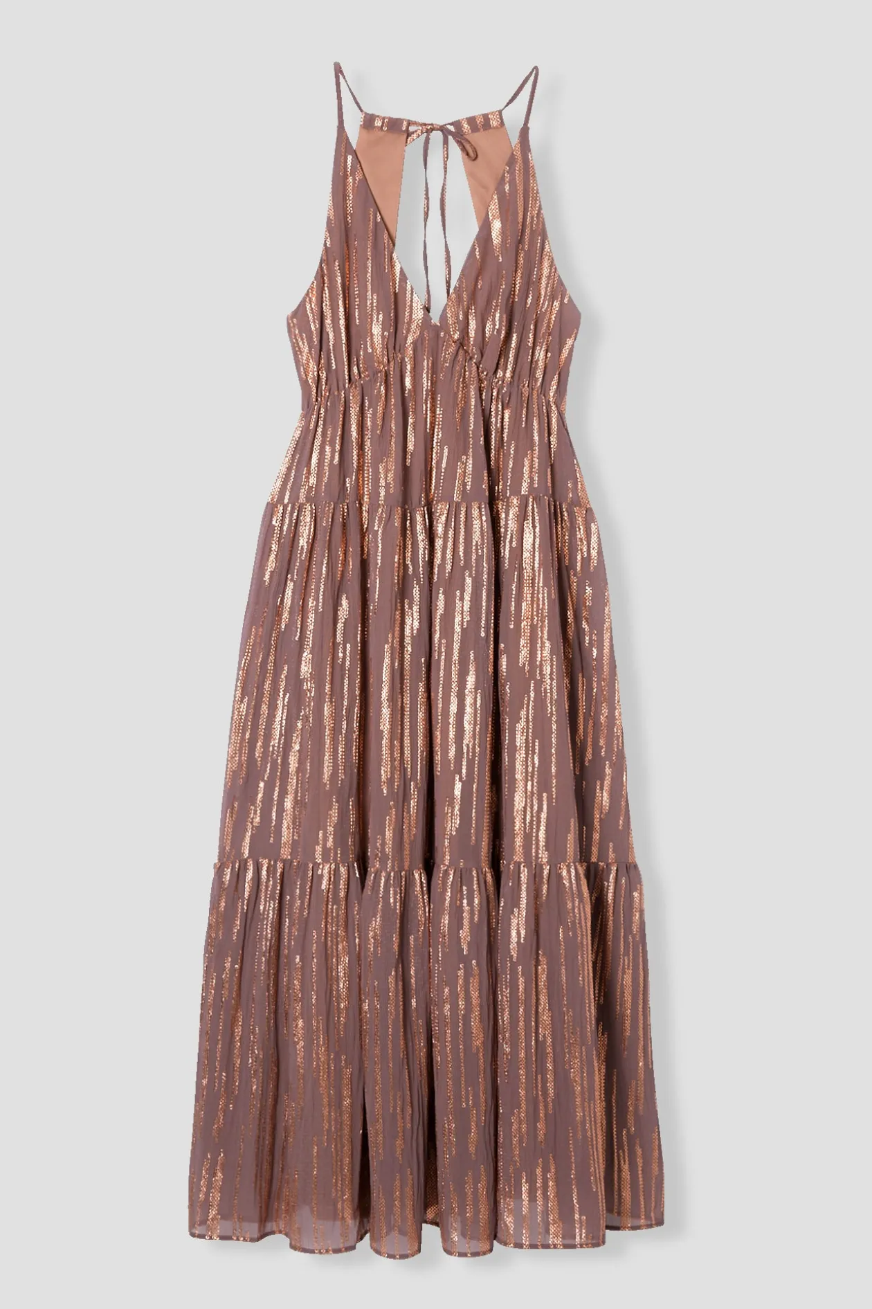 Promod Robe longue à fines bretelles - Vieux rose Vieuxrose Store