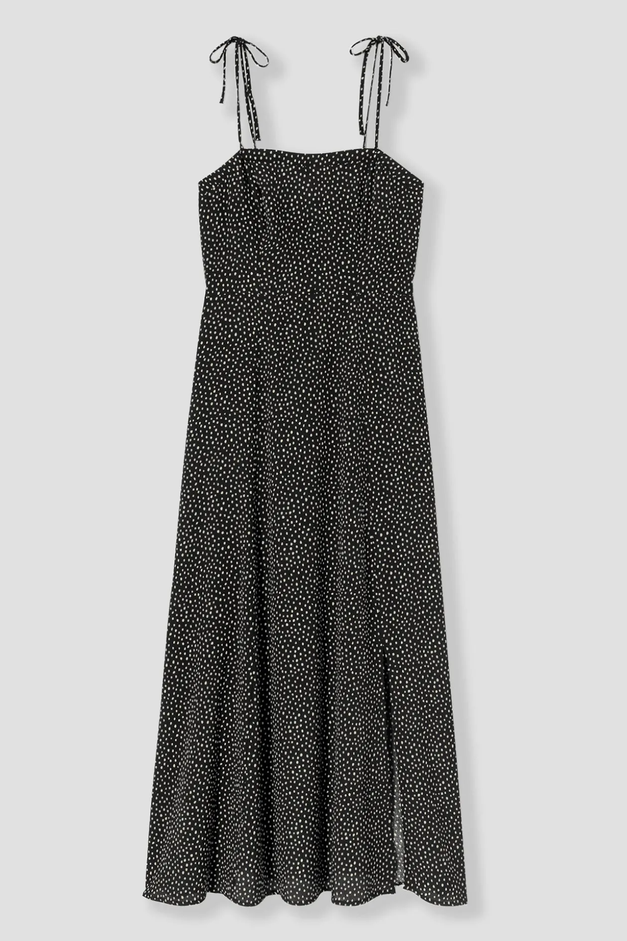 Promod Robe longue à pois Femme - Imprimé noir Impriménoir Online