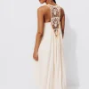 Promod Robe longue crochet dos - Ecru Fashion