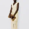 Promod Robe longue effet pointelle - Beige Sale