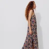 Promod Robe longue imprimée Femme - Imprimé multicolore Imprimémulticolore Hot