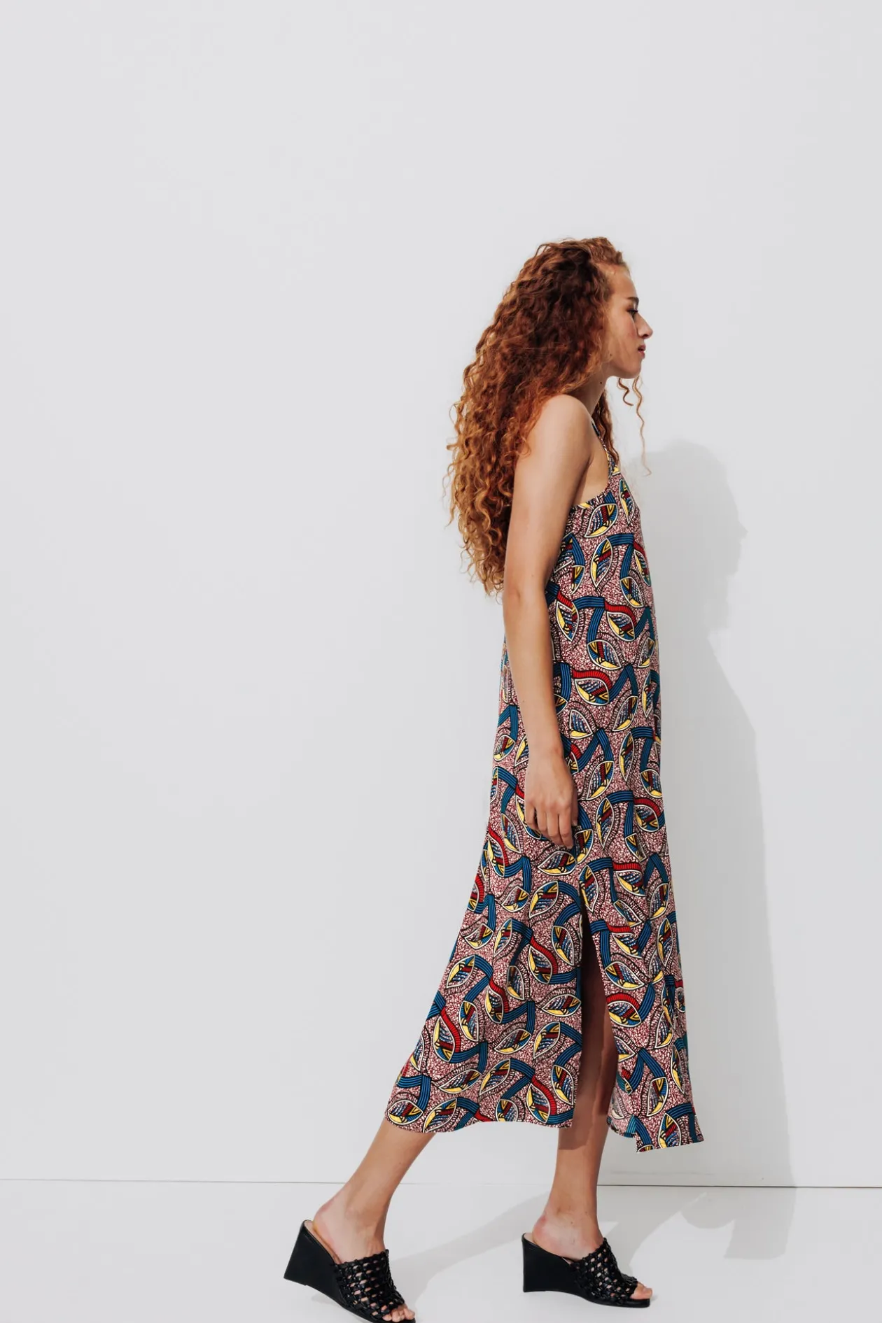 Promod Robe longue imprimée Femme - Imprimé multicolore Imprimémulticolore Hot