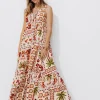 Promod Robe longue imprimée Femme - Imprimé écru Impriméécru New