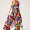 Promod Robe longue imprimée Femme - Imprimé violet Impriméviolet Fashion