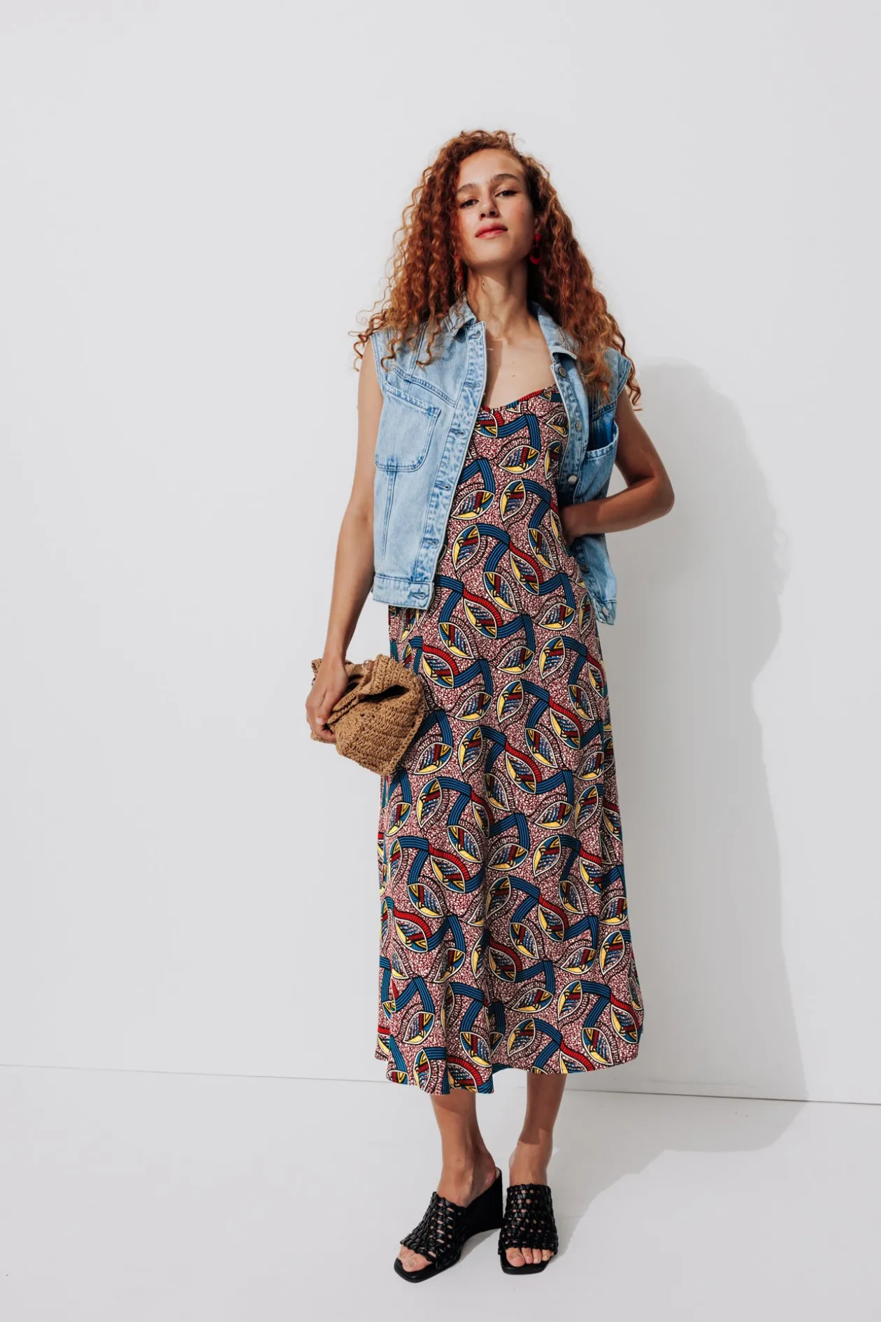 Promod Robe longue imprimée Femme - Imprimé multicolore Imprimémulticolore Hot