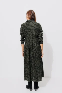 Promod Robe longue imprimée Femme - Imprimé kaki Imprimékaki Sale