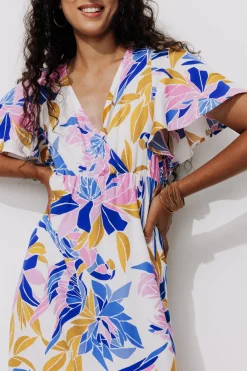 Promod Robe longue imprimée Femme - Imprimé écru Impriméécru Store