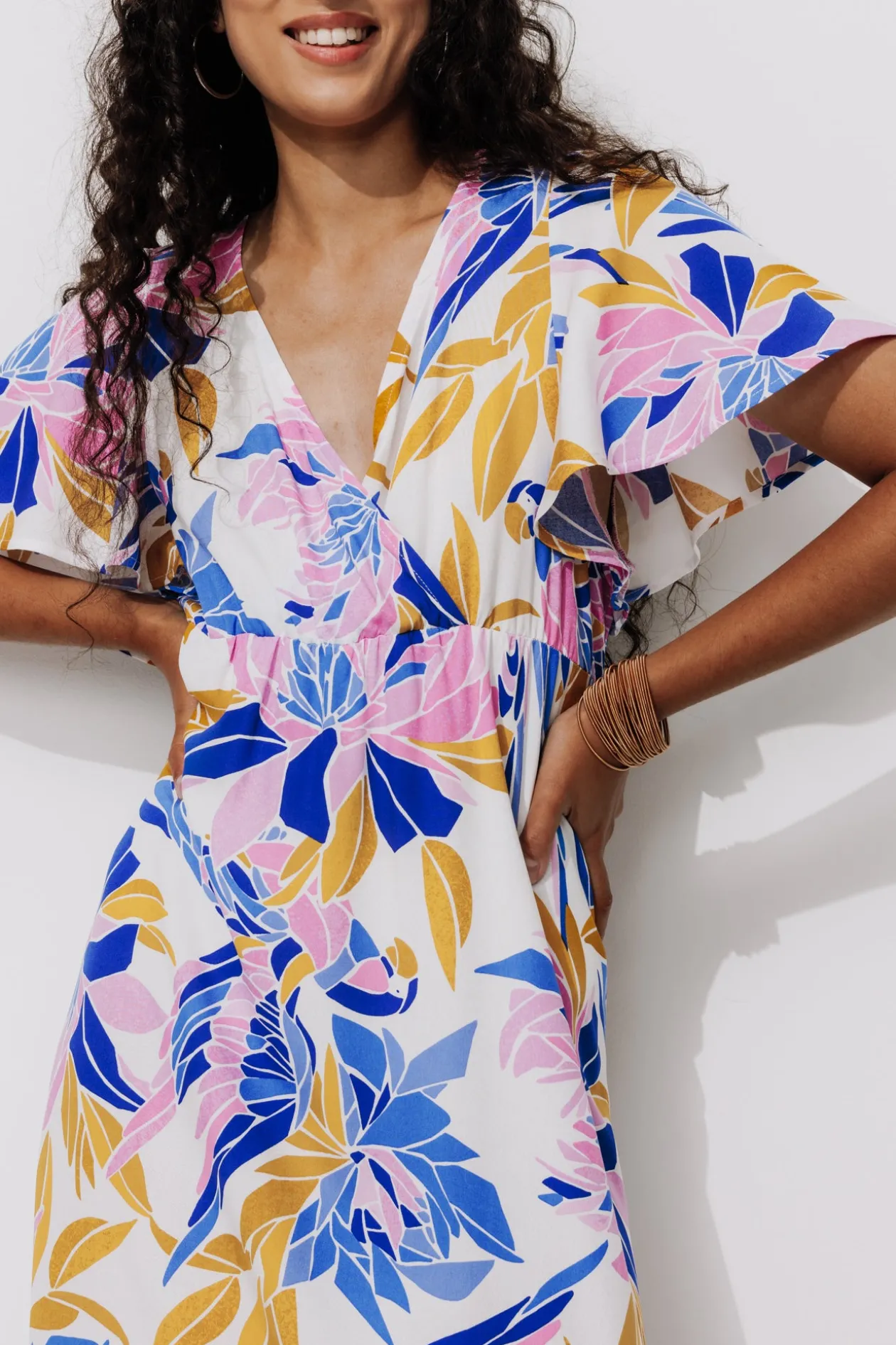 Promod Robe longue imprimée Femme - Imprimé écru Impriméécru Store