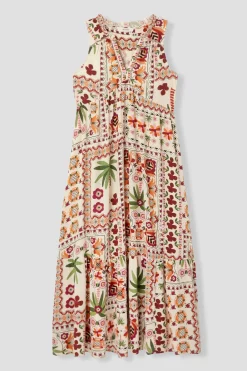 Promod Robe longue imprimée Femme - Imprimé écru Impriméécru New