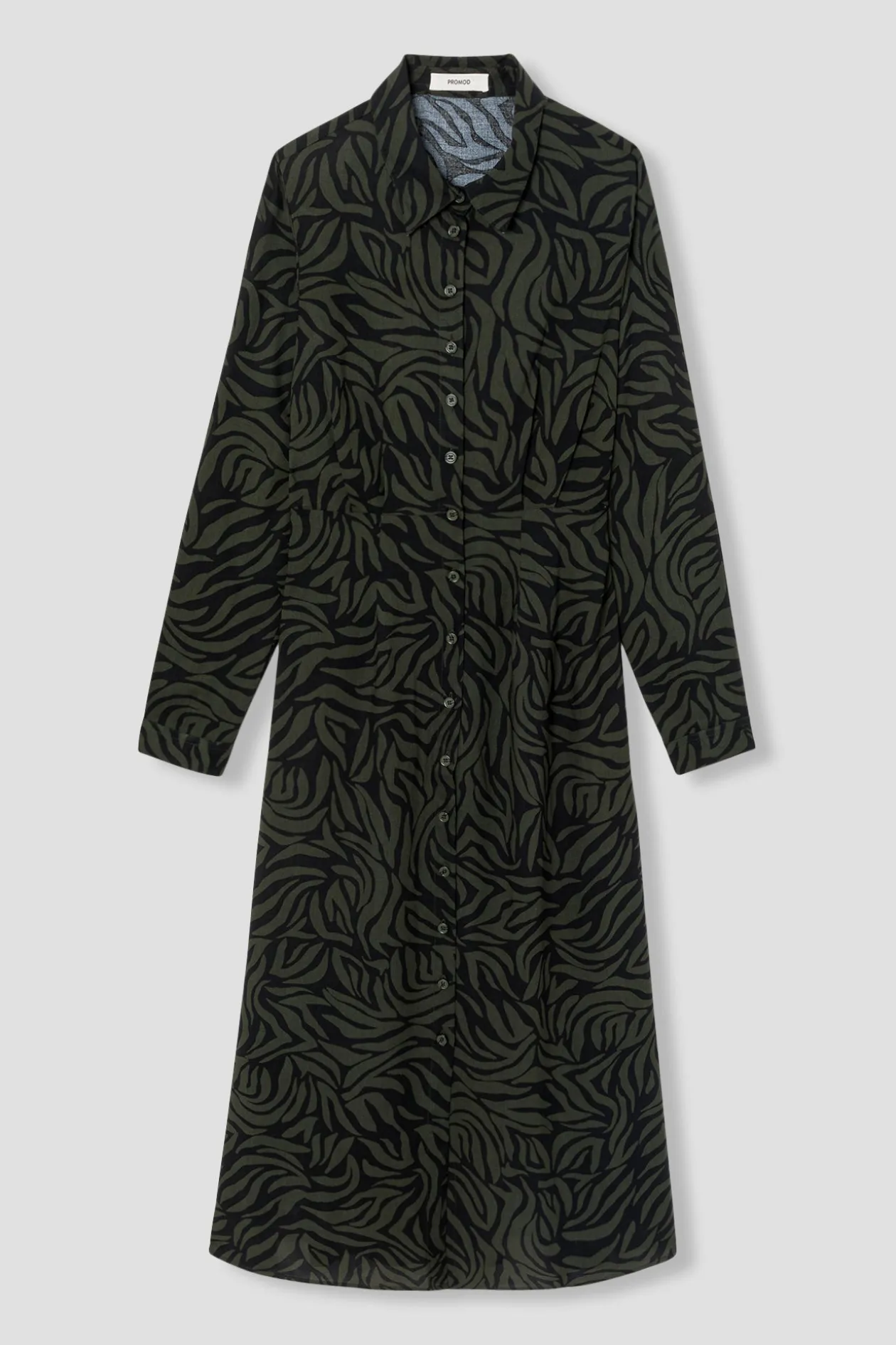Promod Robe longue imprimée Femme - Imprimé kaki Imprimékaki Sale