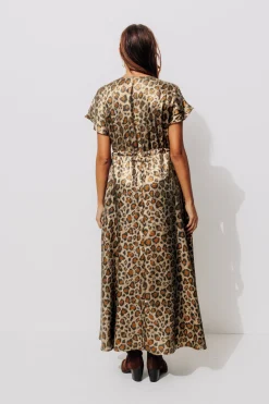 Promod Robe longue léopard irisé - Imprimé multicolore Imprimémulticolore Best