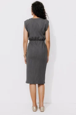Promod Robe longue sans manches - Gris foncé Grisfoncé New