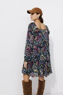 Promod Robe manches longues imprimée - Imprimé multicolore Imprimémulticolore Cheap