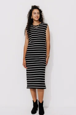 Promod Robe marinière Femme - Rayé Noir RayéNoir New