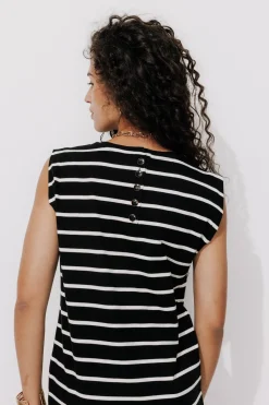 Promod Robe marinière Femme - Rayé Noir RayéNoir New