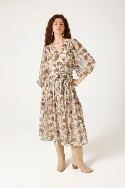 Promod Robe midi imprimée Femme - Imprimé écru Impriméécru Flash Sale