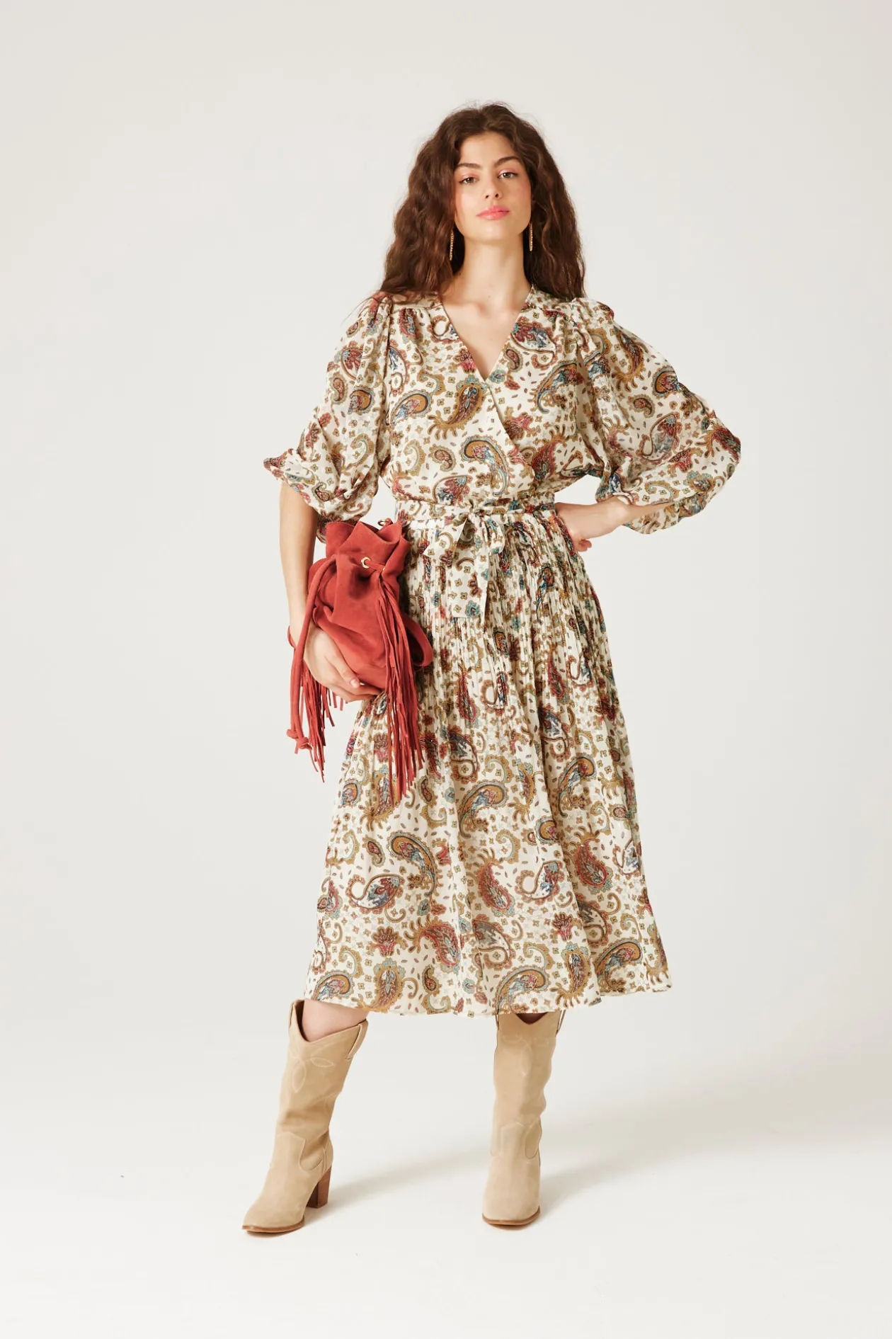 Promod Robe midi imprimée Femme - Imprimé écru Impriméécru Flash Sale