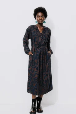 Promod Robe midi imprimée Femme - Imprimé multicolore Imprimémulticolore Store