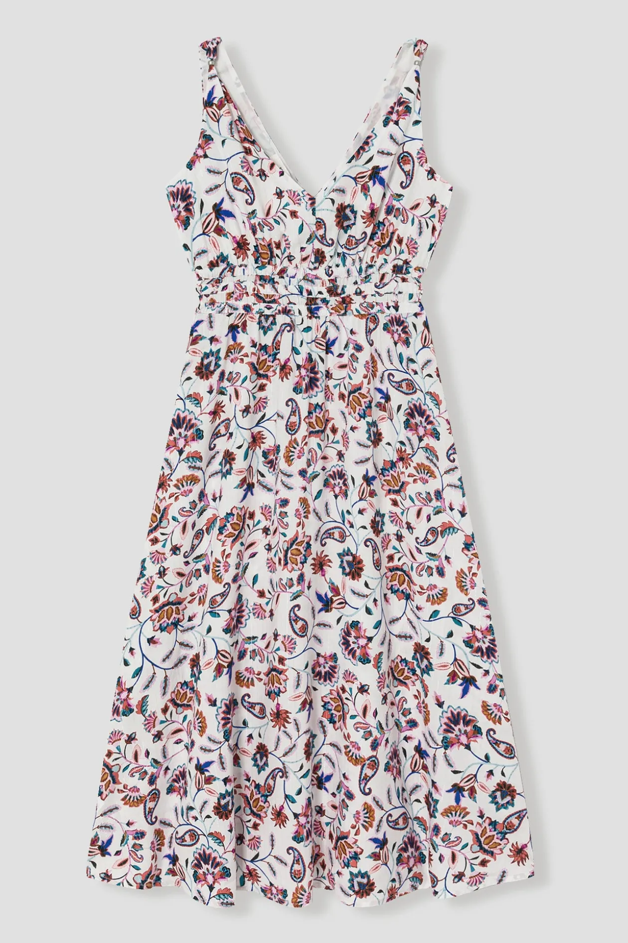Promod Robe mi-longue imprimée Femme - Imprimé écru Impriméécru Best Sale