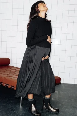 Promod Robe plissée effet 2 en 1 - Noir Clearance
