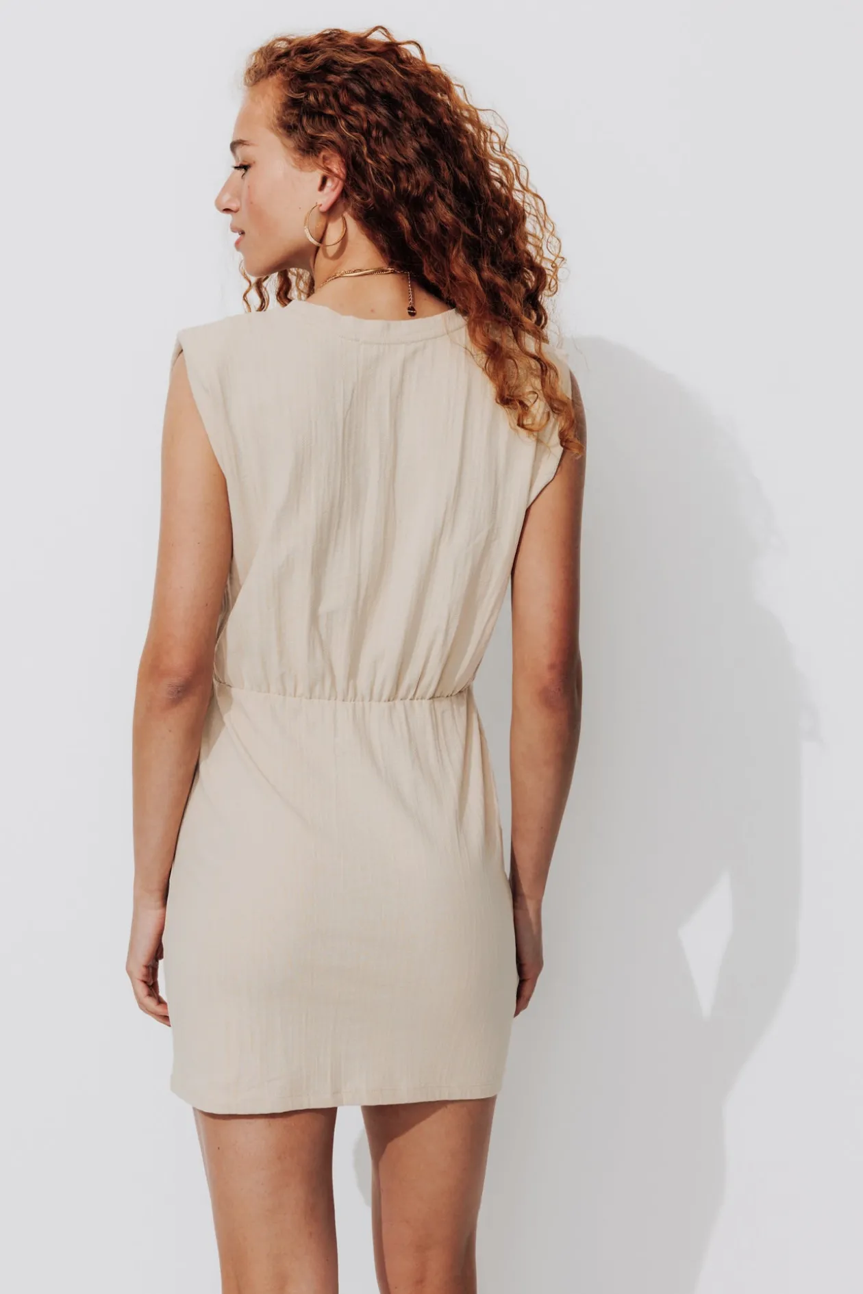 Promod Robe sans manches Femme - Ecru Cheap