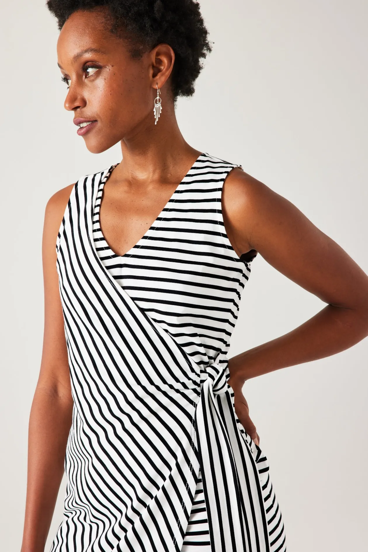 Promod Robe sans manches rayée Femme - Rayé marine Rayémarine Online