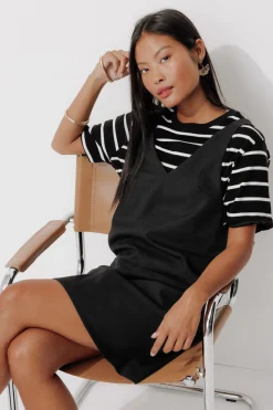 Promod Robe trapèze à bretelles - Noir Hot