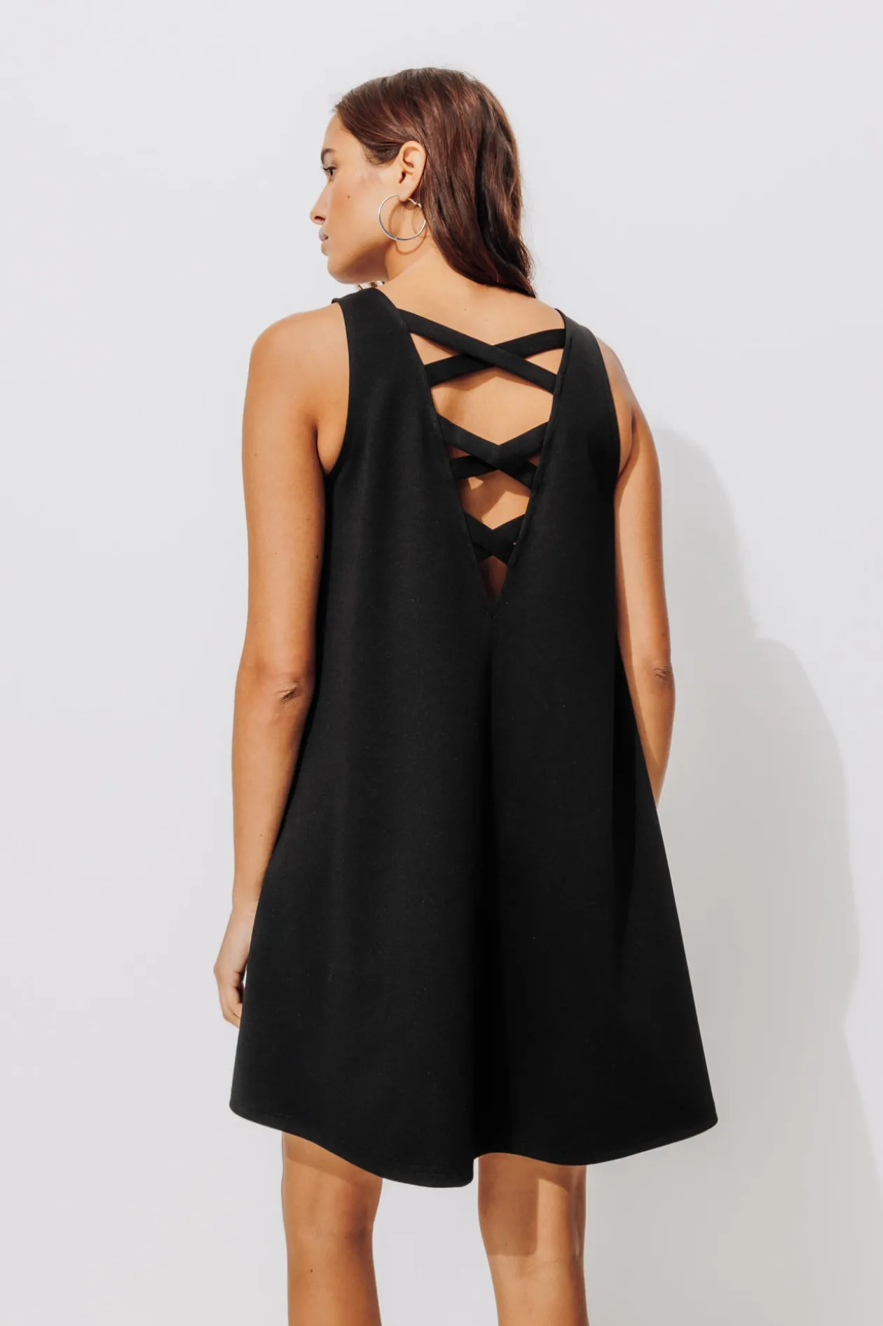 Promod Robe trapèze en jersey Milano - Noir Best