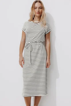 Promod Robe t-shirt marinière Femme - Rayé écru Rayéécru Shop