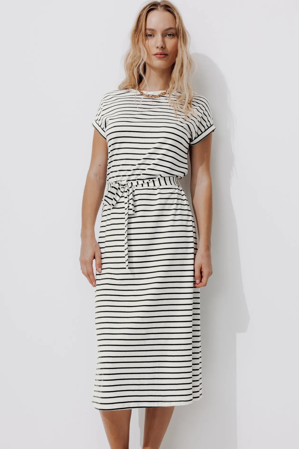 Promod Robe t-shirt marinière Femme - Rayé écru Rayéécru Shop