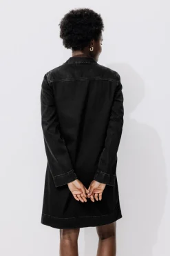 Promod Robe tunique col vareuse - Noir Discount