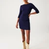 Promod Robe unie en jersey Femme - Marine Clearance
