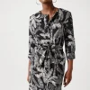 Promod Robe-chemise imprimée Femme - Imprimé noir Impriménoir Best
