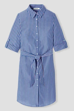 Promod Robe-chemise rayée écoconçue - Rayé bleu Rayébleu Best Sale