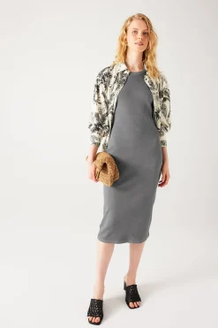 Promod Robe-débardeur éco-conçue - Gris Store