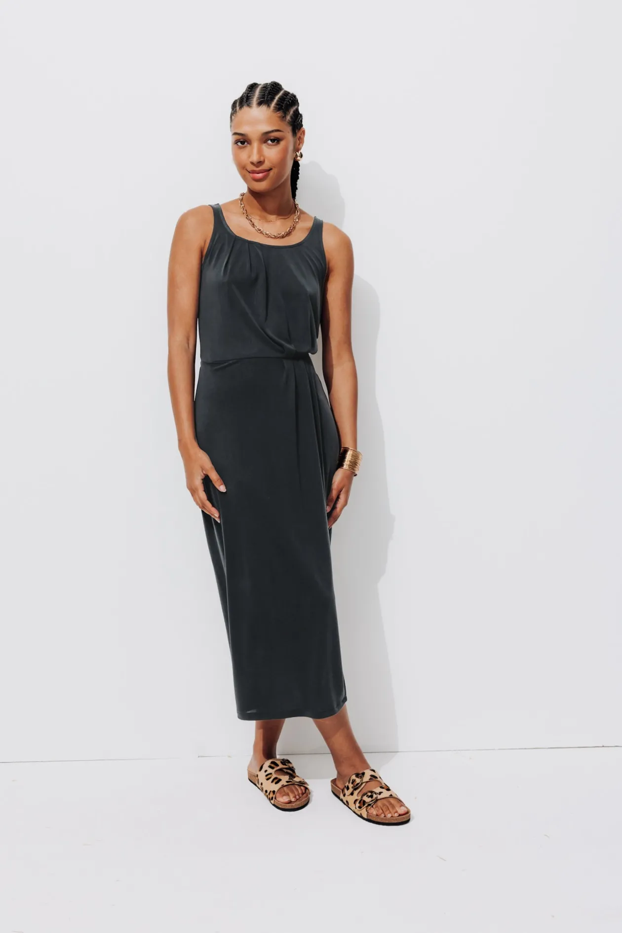Promod Robe-débardeur en jersey Femme - Noir Best Sale