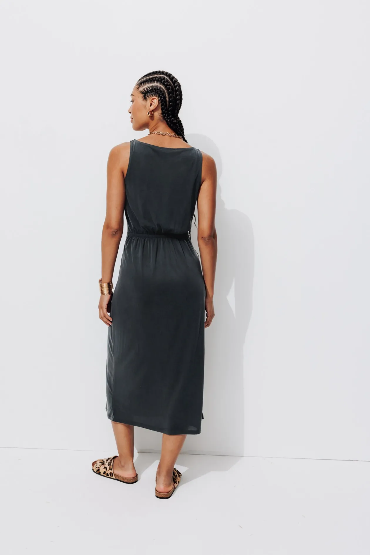 Promod Robe-débardeur en jersey Femme - Noir Best Sale